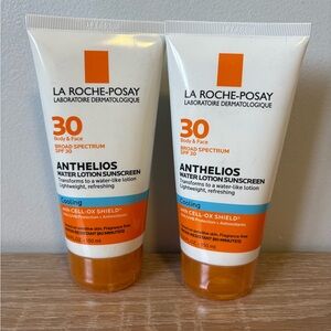 La Roche-Posey anthelios face and body sunscreen 30SPF two tubes